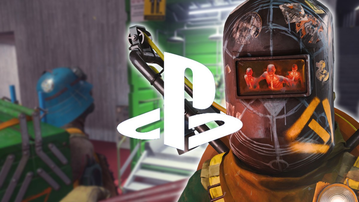 Screenshot aus FBC: Firebreak. Im Vordergrund ein Charakter aus dem Spiel, dazu das Logo von PlayStation.