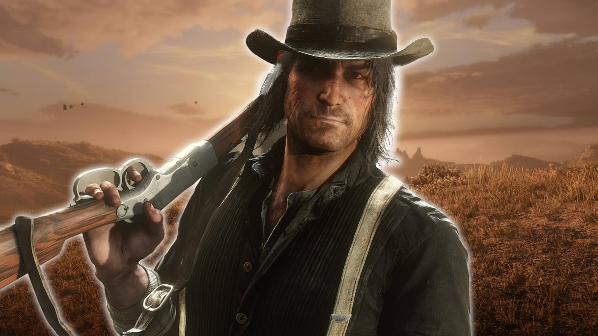 Screenshot aus Red Dead Redemption 2. Im Vordergrund ist der Charakter John Marston zu sehen.
