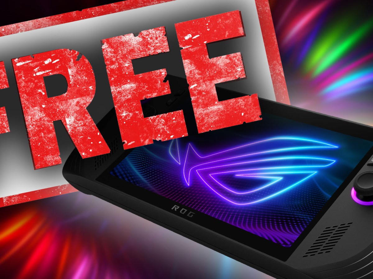 Eine Bildmontage zum Rog Ally X von Asus.