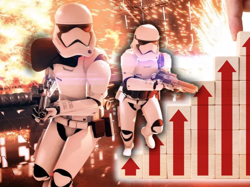 Eine Bildmontage zu Star Wars Battlefront 2.