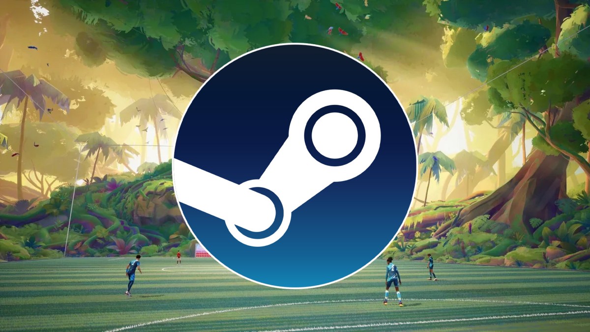 Steam Logo über einem Bild zu Rematch