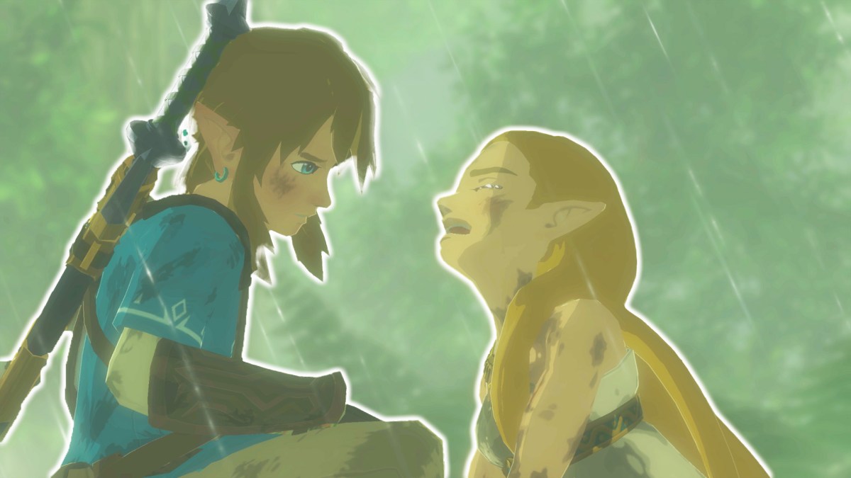 Ein bearbeiteter Screenshot aus The Legend of Zelda: Breath of the Wild.