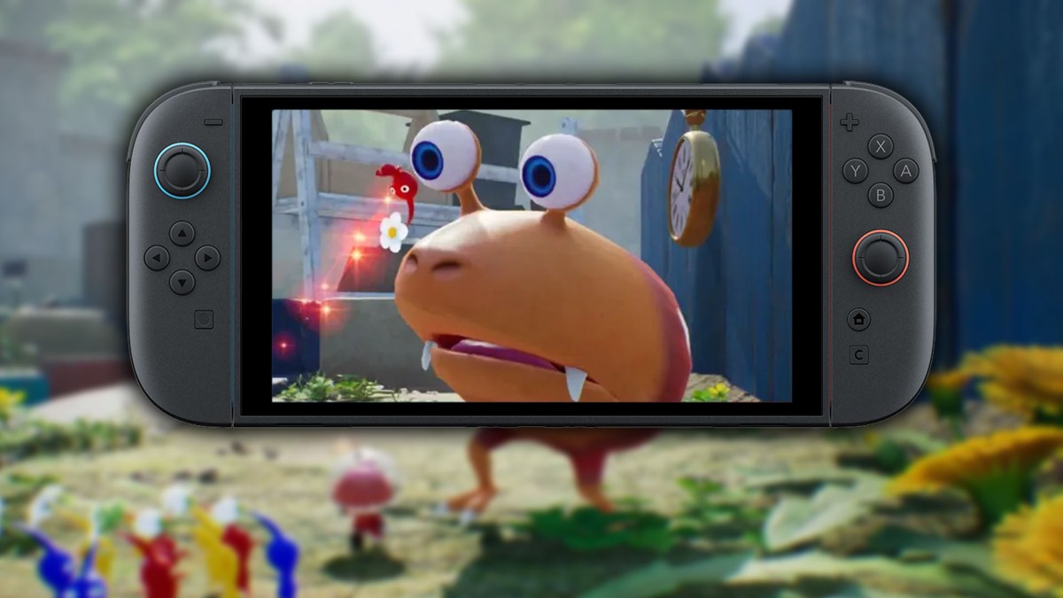 Screenshot aus Pikmin mit einer Nintendo Switch 2