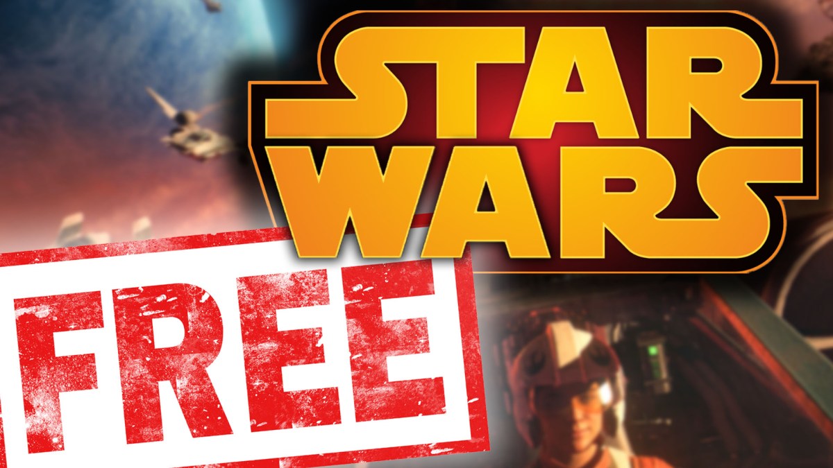 Eine Bildmontage zu einem kostenlosen Star Wars-Spiel.