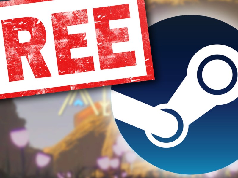 Eine Bildmontage zu Gratis-Angeboten auf Steam.