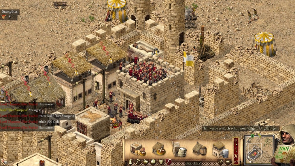Ein Screenshot aus der Stronghold Crusader Definitive Edition.