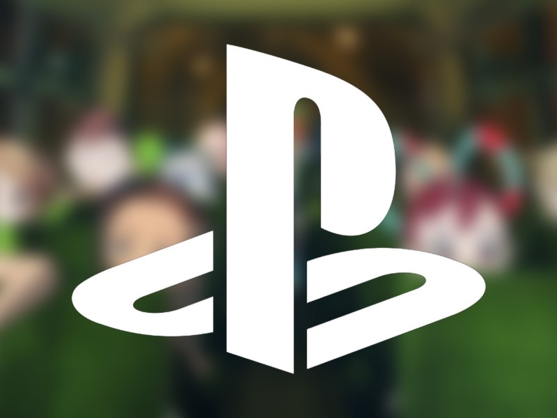 Screenshot aus A World's End Club. Verschwommen. Davor das Logo von PlayStation.